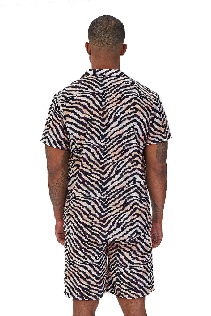 laguna nights shirt-multicolor zebra print - Icon