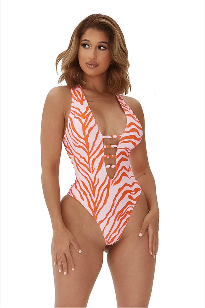 exuma swimsuit-orange zebra - Icon