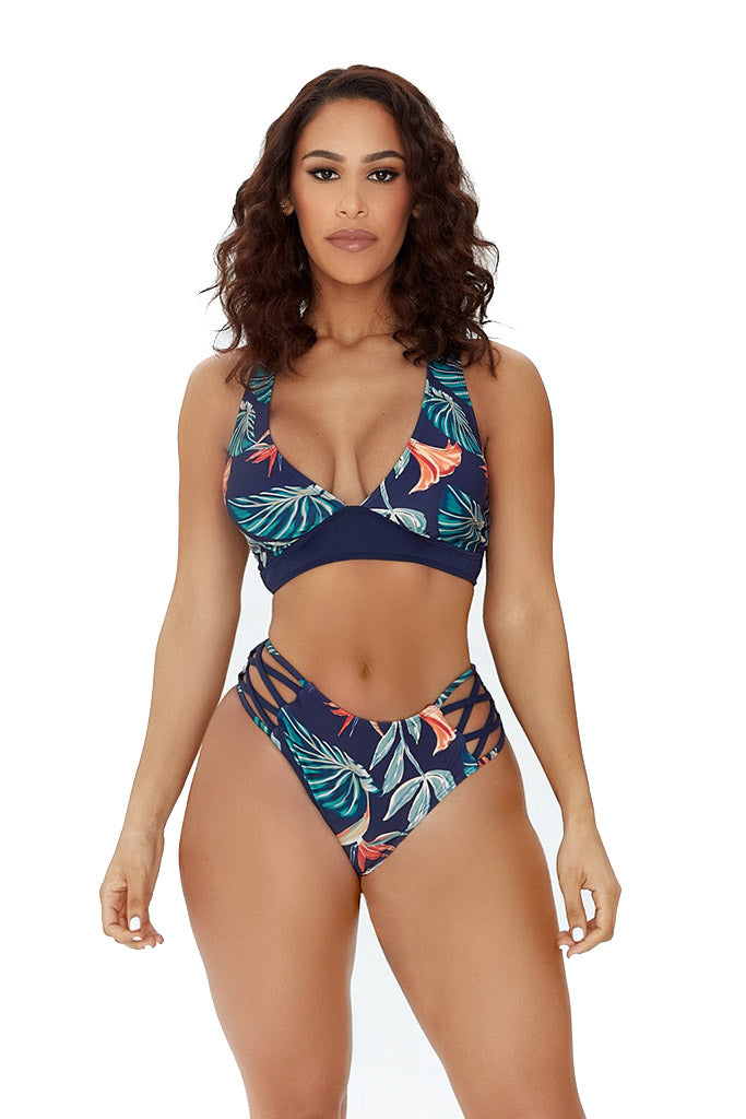 tropicana bikini-floral print - Icon