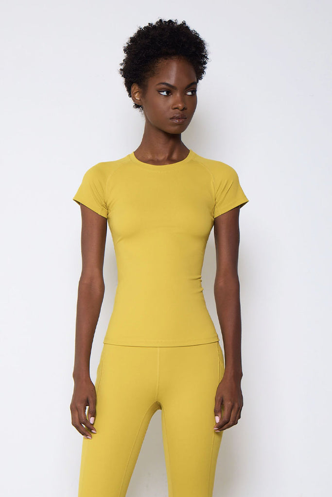 ESSENTIAL CREWNECK TOP-CITRON - Icon Swim