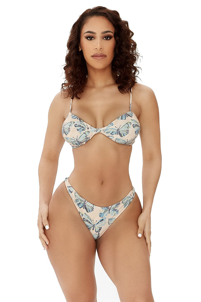 late bloomer bikini-butterfly print - Icon