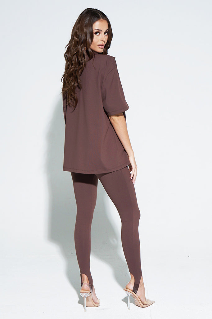 OVERSIZED OB SIGNATURE SHIRT-CHOCOLATE - Icon Swim