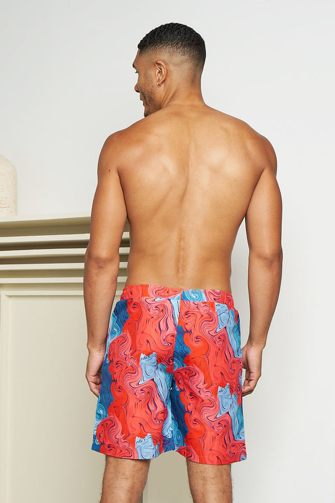 crew love beach shorts - swirl print - Icon