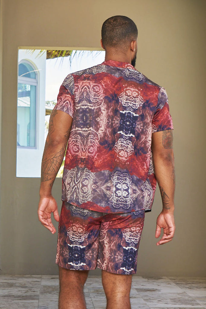 laguna nights shirt - abstract print - Icon