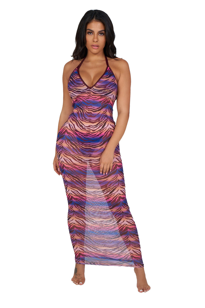 Wild child coverup- ombre zebra print - Icon