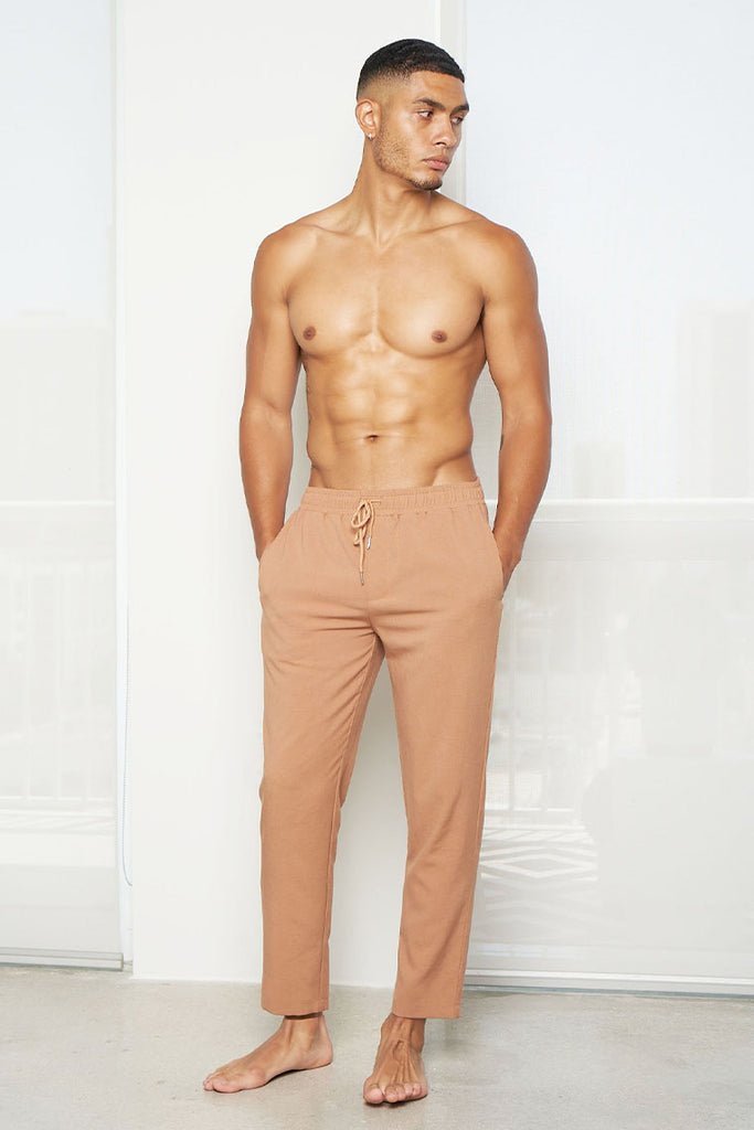 havana linen pants - brown - Icon