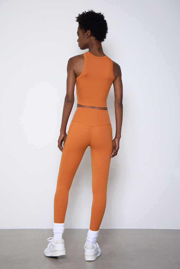 ESSENTIAL LEGGINGS-RUST ORANGE - Icon Swim