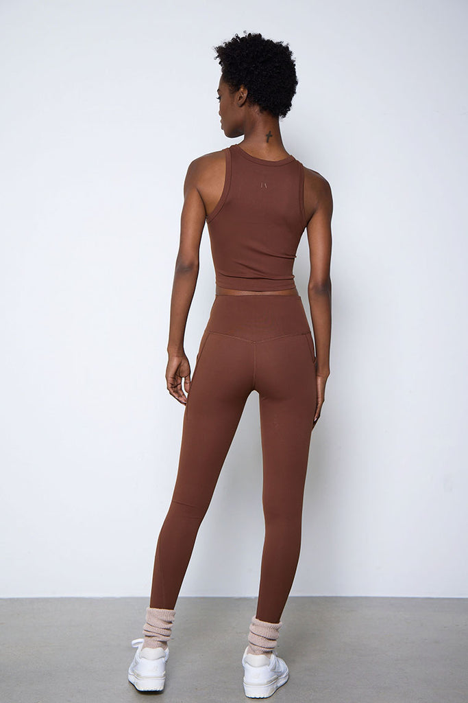 ESSENTIAL LEGGINGS-CHOCOLATE - Icon Swim