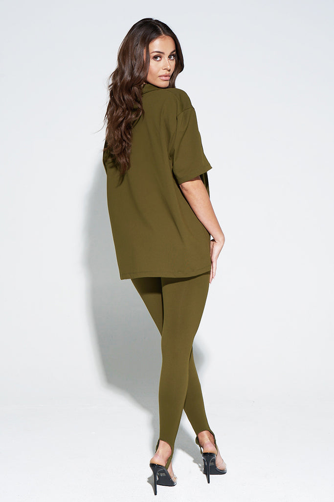 OVERSIZED OB SIGNATURE SHIRT-OLIVE - Icon Swim