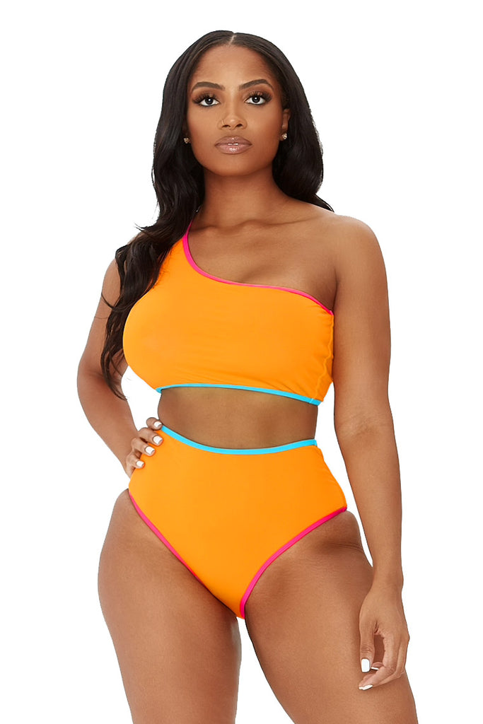 just keep swimming bikini-orange - Icon