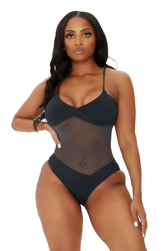 meshin around swimsuit-grey - Icon