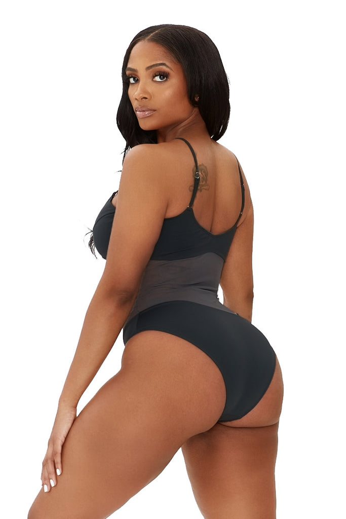 meshin around swimsuit-grey - Icon