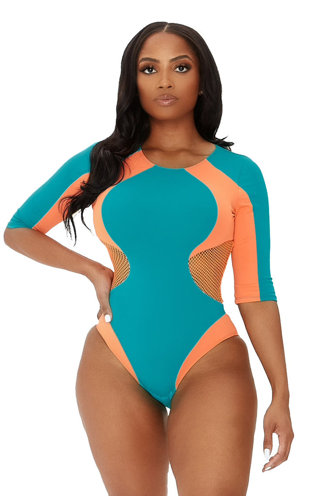 one stop swimsuit-teal - Icon